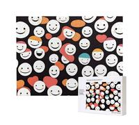 Phayah Puzzle con sorriso sfumato 500 pezzi per puzzle puzzle in legno per familiari amici decorazione della casa arte da parete 20,4 x 38,1 cm