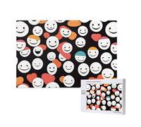 Phayah Puzzle con sorriso sfumato da 1000 pezzi per puzzle puzzle in legno per famiglia amico decorazione della casa arte da parete 29,5 x 50 cm