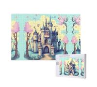 Phayah Puzzle da 1000 pezzi con castello delle fiabe, per adulti, decorazione per la casa, festa di compleanno, per uomini e donne, 75 x 50 cm