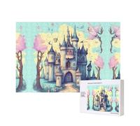 Phayah Puzzle da 300 pezzi con castello delle fiabe, per adulti, decorazione per la casa, festa di compleanno, per uomini e donne, 40 x 28 cm