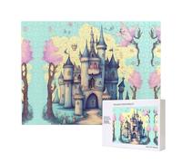 Phayah Puzzle da 500 pezzi con castello delle fiabe, per adulti, decorazione per la casa, festa di compleanno, per uomini e donne, 50 x 38 cm