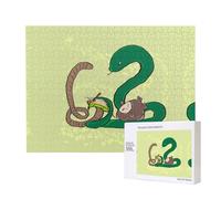 Phayah Puzzle da 500 pezzi con semi di girasole, lombrichi, serpente, puzzle in legno per famiglia, amico, decorazione per la casa, arte da parete 50,4 x 38,1 cm
