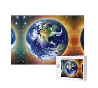 Phayah Puzzle della Terra cosmica da 300 pezzi per puzzle puzzle in legno per familiari amici decorazione della casa arte da parete 15,7 x 28 cm