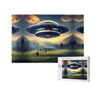 Phayah Puzzle di atterraggio del dirigibile per adulti 1000 pezzi. Decorazione per la casa festa di compleanno per uomini e donne 29,5 x 50 cm