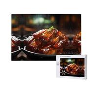 Phayah Puzzle di carne fritta a fuoco lento 1000 pezzi per puzzle puzzle in legno per famiglia amico decorazione della casa arte della parete 75 x 50 cm