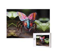 Phayah Puzzle di insetti strani 300 pezzi per puzzle puzzle in legno per familiari amici decorazione della casa arte da parete 15,7 x 28 cm