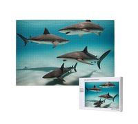 Phayah Puzzle di pesce nel mare profondo 1000 pezzi per puzzle puzzle in legno per famiglia amico decorazione della casa arte da parete 29,5 x 50 cm