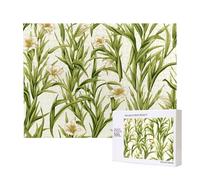 Phayah Puzzle di piante verdi fresche per adulti 500 pezzi giocattoli per lo sviluppo dell'intelligenza dei bambini 20,4 x 38,1 cm
