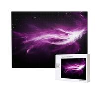 Phayah Puzzle di piume di coda viola per adulti 500 pezzi giocattoli per lo sviluppo dell'intelligenza dei bambini 20,4 x 38,1 cm