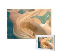 Phayah Puzzle giallo mistero 1000 pezzi per puzzle puzzle in legno per famiglia amico decorazione della casa arte da parete 29,5 x 50 cm