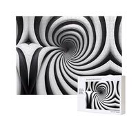 Phayah Puzzle GIF a spirale con illusione ottica da 500 pezzi per puzzle in legno per familiari amici decorazione per la casa arte da parete 20,4 x 38,1 cm