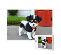 Phayah Puzzle in legno bianco e nero con cuccioli da 300 pezzi, per famiglia, amici, decorazione per la casa, arte da parete, 40 x 28 cm