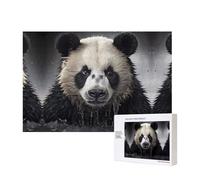 Phayah Puzzle in legno con panda nell'acqua, 300 pezzi, per famiglia, amici, decorazione per la casa, arte da parete, 40 x 28 cm