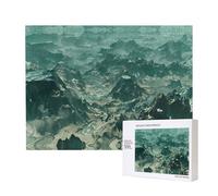 Phayah Puzzle infinito delle montagne sterili per adulti 500 pezzi giocattoli per lo sviluppo dell'intelligenza dei bambini 20,4 x 38,1 cm