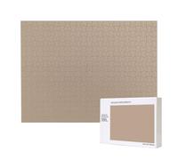 Phayah Puzzle marrone chiaro tinta unita per adulti 500 pezzi giocattoli per lo sviluppo dell'intelligenza dei bambini 20,4 x 38,1 cm