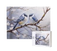 Phayah Puzzle per adulti 500 pezzi con uccellini di fronte all'altro, decorazione per la casa, festa di compleanno per uomini e donne, 50 x 38 cm