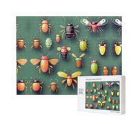 Phayah Puzzle per adulti Atlante degli insetti 500 pezzi. Decorazione per la casa festa di compleanno per uomini donne 20,4 x 15