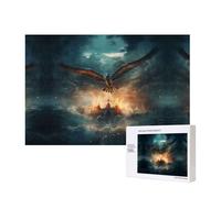 Phayah Puzzle sottomarino con nave uccello volante 300 pezzi per puzzle puzzle in legno per famiglia amico decorazione della casa arte della parete 15,7 x 11 pollici