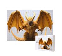 Phayah Puzzle unico da parete a forma di pipistrello, zanna, mostro, decorazione per la casa, 300 pezzi