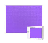 Phayah Puzzle viola chiaro tinta unita per adulti 500 pezzi giocattoli per lo sviluppo dell'intelligenza dei bambini 20,4 x 38,1 cm