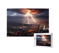 Phayah Puzzle vulcano temporale per adulti 1000 pezzi. Decorazione per la casa festa di compleanno per uomini donne 29,5 x 50 cm