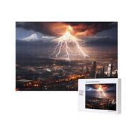 Phayah Puzzle vulcano temporale per adulti 300 pezzi. Decorazione per la casa festa di compleanno per uomini e donne 40 x 28 cm
