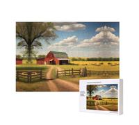 Phayah Ranch View Puzzle da 300 pezzi per puzzle in legno per familiari amici decorazione della casa arte da parete 15,7 x 28 cm