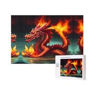 Phayah Re drago nel fuoco, puzzle unico da parete, immagine artistica per la decorazione della casa, 300 pezzi
