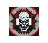 Phayah Red and Black Evil Ghost Pattern Decorative Wall Plate Covers Presa Doppia Toggle Presa Interruttore Luce Copertura 4.5 In X 4.5 In
