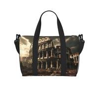 Phayah Remains of The Roman Colosseum Borsone da viaggio, borsa sportiva da palestra, borsa a tracolla da donna, Nero , Taglia unica