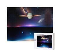 Phayah Saturno cosmico Puzzle per adulti 500 pezzi giocattoli per lo sviluppo dell'intelligenza dei bambini 20,4 x 38,1 cm