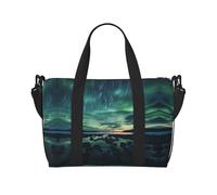Phayah Sea Under The Aurora Borealis, borsone da viaggio, borsa sportiva da palestra, borsa a tracolla da donna, Nero , Taglia unica