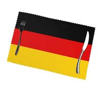 Phayah Set di 6 tovagliette con bandiera tedesca, 30,5 x 45,7 cm, resistenti al calore, per feste, cucina, ristorazione, decorazione