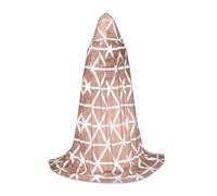 PHAYAH Sfondi modello oro rosa modello Halloween adulto con cappuccio veste mantello, donne uomini Halloween vestire partito cosplay costumi S