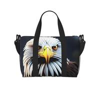 Phayah Sharp Eagle Eyes, borsone da viaggio per weekender, da palestra, per donne e ragazze, borsa a tracolla per allenamento, resistente all'acqua, Nero , Taglia unica