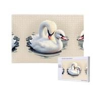 Phayah Simpatico piccolo cigno puzzle per adulti 1000 pezzi. Decorazione per la casa festa di compleanno per uomini donne 29,5 x 19,7