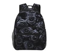 PHAYAH So Many Black Roses Pattern Zaino Per Donne Uomini Zaino Casual Teen Ragazzi E Ragazze 15.7 Pollice Laptop Bookbag Viaggi Affari