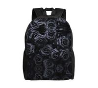 PHAYAH So Many Black Roses Pattern Zaino Per Donne Uomini Zaino Casual Teen Ragazzi E Ragazze 16 Pollici Laptop Bookbag Viaggi Affari
