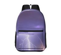PHAYAH Spagna Bandiera Modello Zaino 17" 18l Grande Capacità Regolabile Spallacci Borsa Semplice Per Tutti, Tempesta di, Etichettalia unica