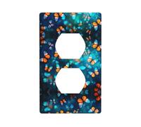 Phayah Swarm Of Butterflies Pattern Duplex Presa Piastra di Dimensioni Standard Policarbonato Termoplastico Doppio Spina Coperture
