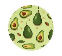 PHAYAH Tappetino per mouse rotondo con motivo avocado spiegato per scrivania mouse wireless laptop computer da gioco da viaggio lavoro forniture per ufficio 20 x 20 cm