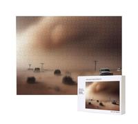 Phayah Tempesta di sabbia puzzle 500 pezzi per puzzle puzzle puzzle in legno per la famiglia amico Home Decor Wall Art 20.4 X 15 in
