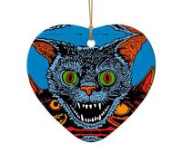 Phayah Testa di topo mostro modello in ceramica a forma di cuore ornamento albero di Natale Capodanno casa souvenir per raduni decorazione da appendere