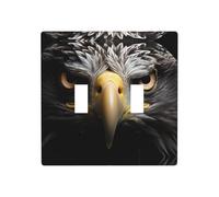 Phayah The Eagle'S Keen Eye - Placca decorativa per interruttore della luce, doppia levetta