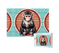 Phayah The Silent Monkey Pattern Puzzle Unico Jigsaw Wall Art Picture per la decorazione domestica 1000 pezzi