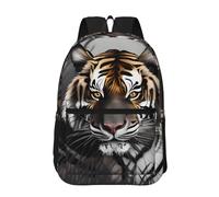 PHAYAH Tiger At Rest Pattern Zaino 17 "18l Grande Capacità Spallacci Regolabili Borsa Semplice Per Tutti, Tigre a riposo, Etichettalia unica