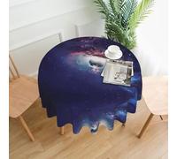 PHAYAH Tovaglia rotonda con motivo astratto universo, 152 cm, in tessuto, decorazione per feste a buffet
