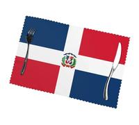 Phayah Tovagliette da tavola della Repubblica Dominicana (set di 6) 30,5 x 45,7 cm, adatte per feste, decorazioni per ristoranti, banchetti festivi.