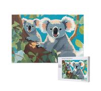Phayah Two Happy Koala Puzzles 1000 pezzi per puzzle puzzle in legno Forfamily Friend Home Decor Wall Art 29,5 x 50 cm