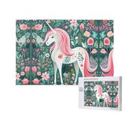 Phayah Unicorno con capelli rosa modello puzzle unico puzzle immagine artistica da parete per la decorazione della casa 1000 pezzi